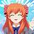 girl anime characters orange hair