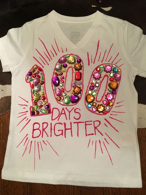 girl 100th day of school shirt