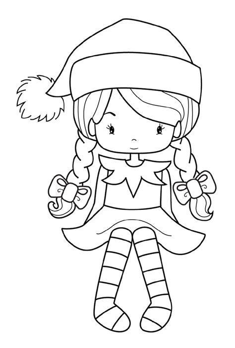 persianwildlife.us:girl elf coloring page