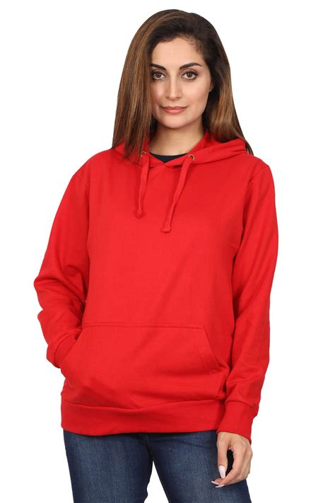 girl in red merchandise hoodie