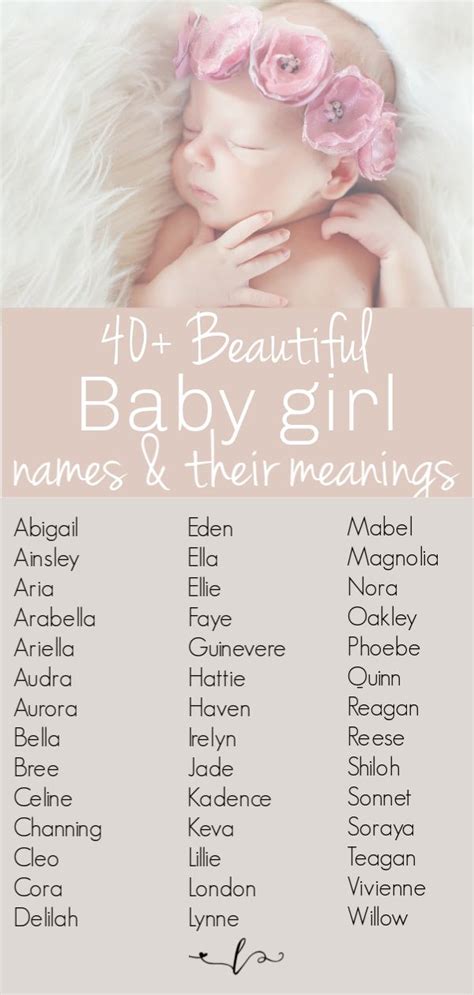 girl names that mean lovely