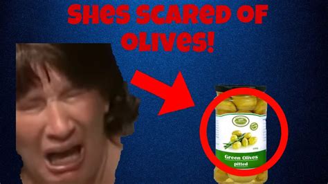 girl scared of olives