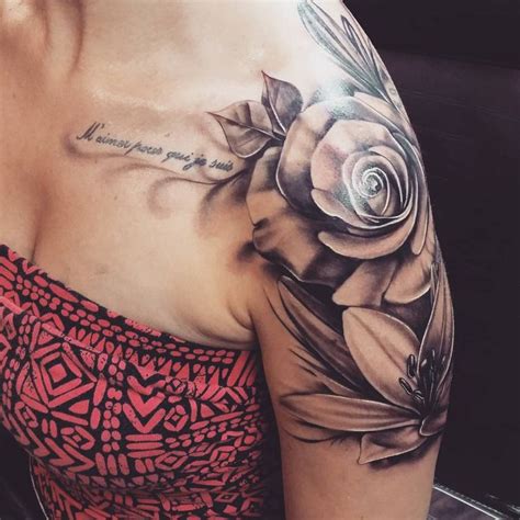 girl shoulder tattoo ideas