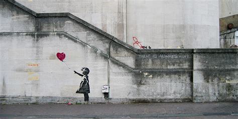 girl with balloon 2004 - banksy explained