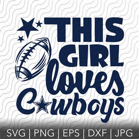 Dallas Cowboys Girl Digital Files/SVG File Etsy Dallas cowboys