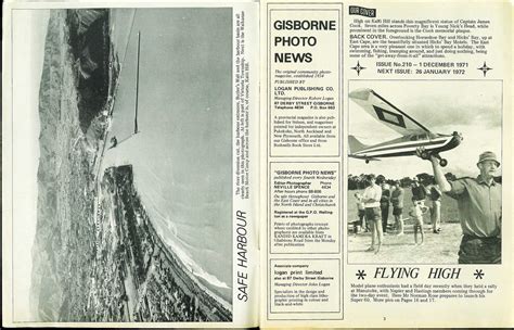 gisborne photo news 1971