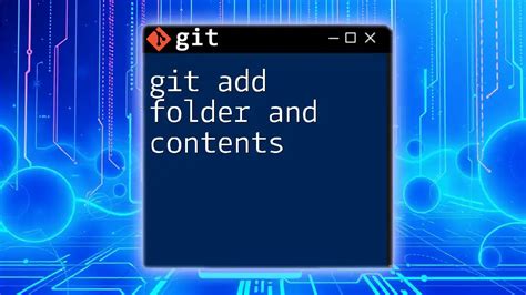Git Add Folder To Project
