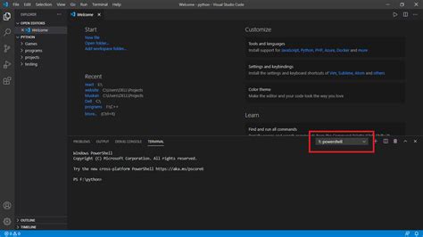 git bash commands for visual studio code