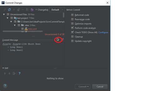 git change commit message before push intellij