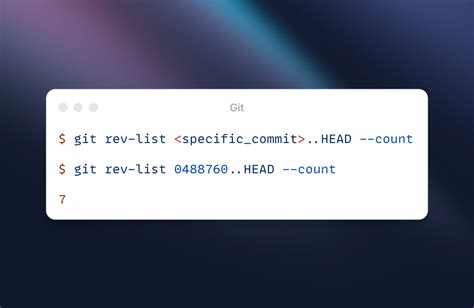 Git Check Commit Number