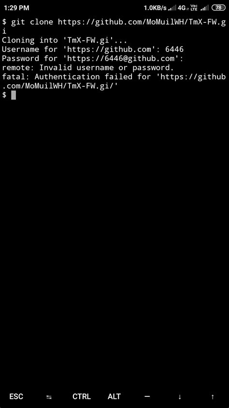 git clone command with username and password