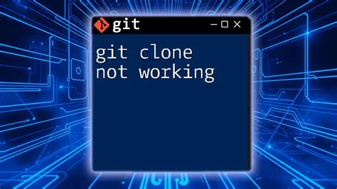 git clone is not working in cmd