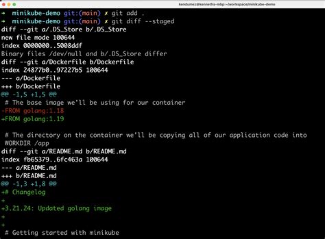 git command to commit staged changes