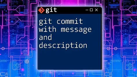 Git Commit Message With Variable
