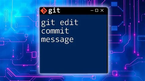 git edit commit message after merge