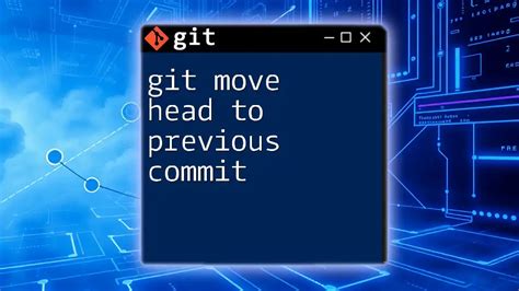 Git Head On Commit