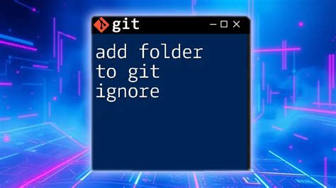 Git Ignore Files In Folder But Keep Folder