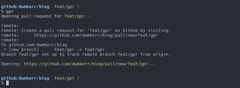 git open pull request from command line