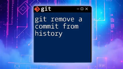 Git Patch Commit History