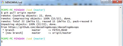 git pull example command line