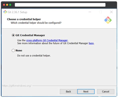 Git Windows Credential.helper Manager
