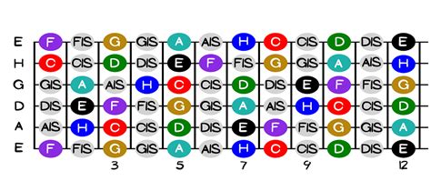 Alaman Griffbrett, Noten Lernen für Anfänger (Gitarren Griffbrett