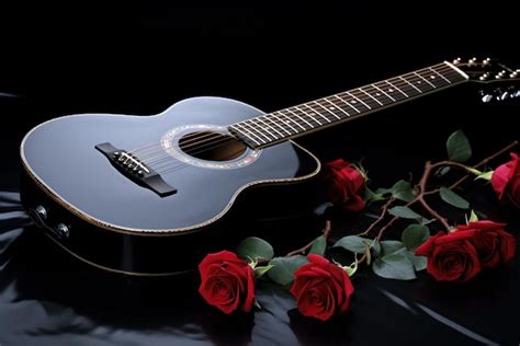 Rose guitar stock image. Image of acoustic, instrument 796483