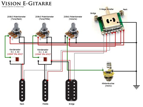 Schaltplan Der Elektrischen Gitarre