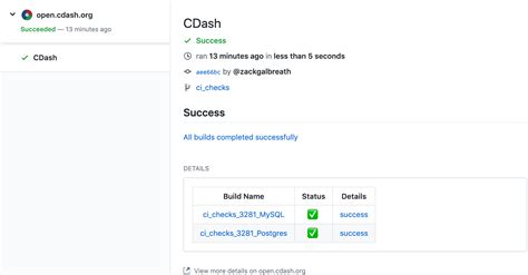 github checks example
