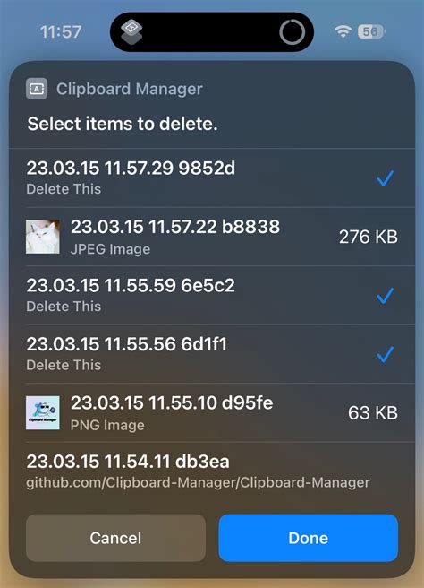 Github Clipboard Manager