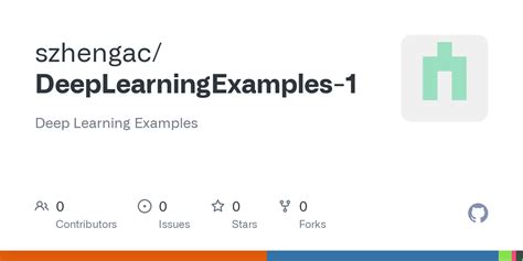 Github Deep Learning Examples