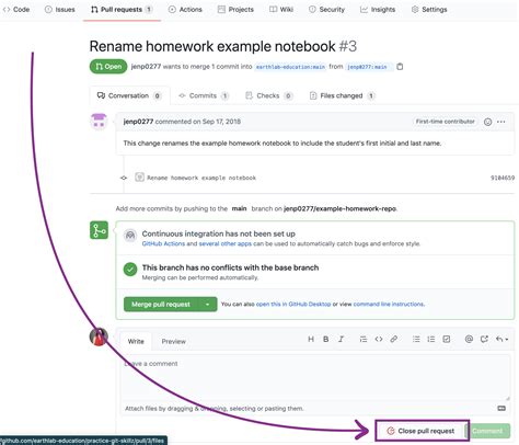 github example pull request