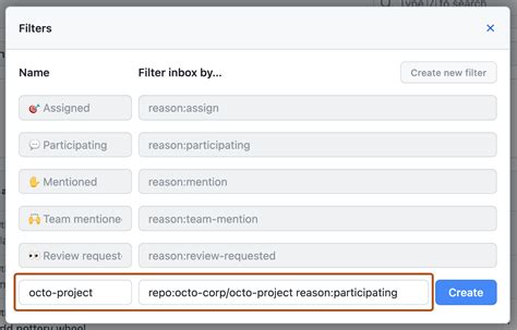 Github Filter Notifications