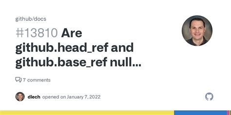 Github Head Ref Vs Base Ref