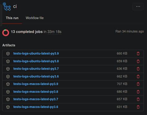 Github List Artifacts