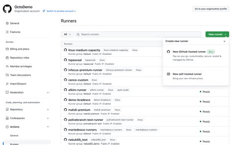Github List Runners