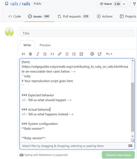 Github Template For Pr
