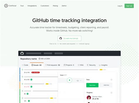 Github Time Tracking