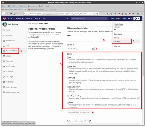 gitlab add personal access token command line