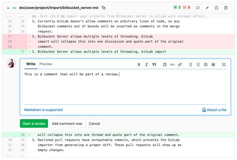 gitlab code review without merge request