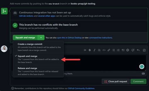 Gitlab Squash Commits