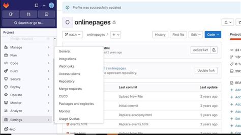 GitLab Change default branch Level Up