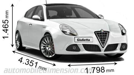 giulietta alfa romeo dimensioni