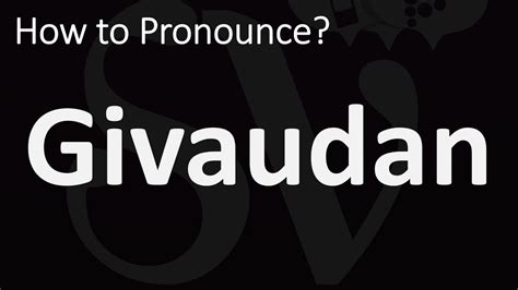 givaudan pronunciation