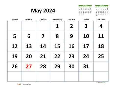 Give Me The Calendar For May 2024