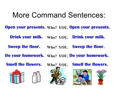 give 5 example of command