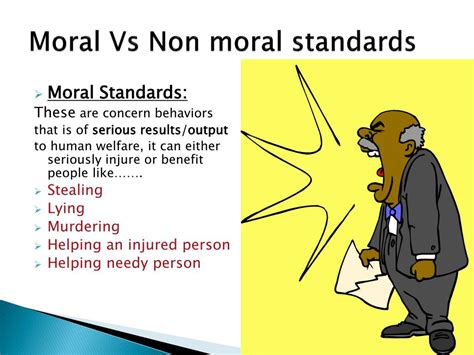 give 5 example of non moral standards brainly