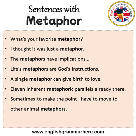 give an example of a metaphor in a sentence