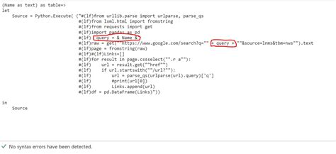 give parameters to python script