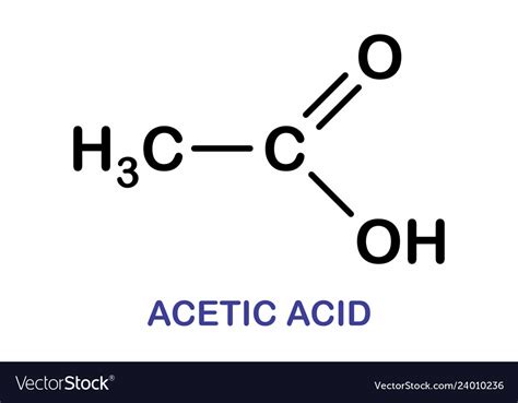 give the structural formula of acetic acid